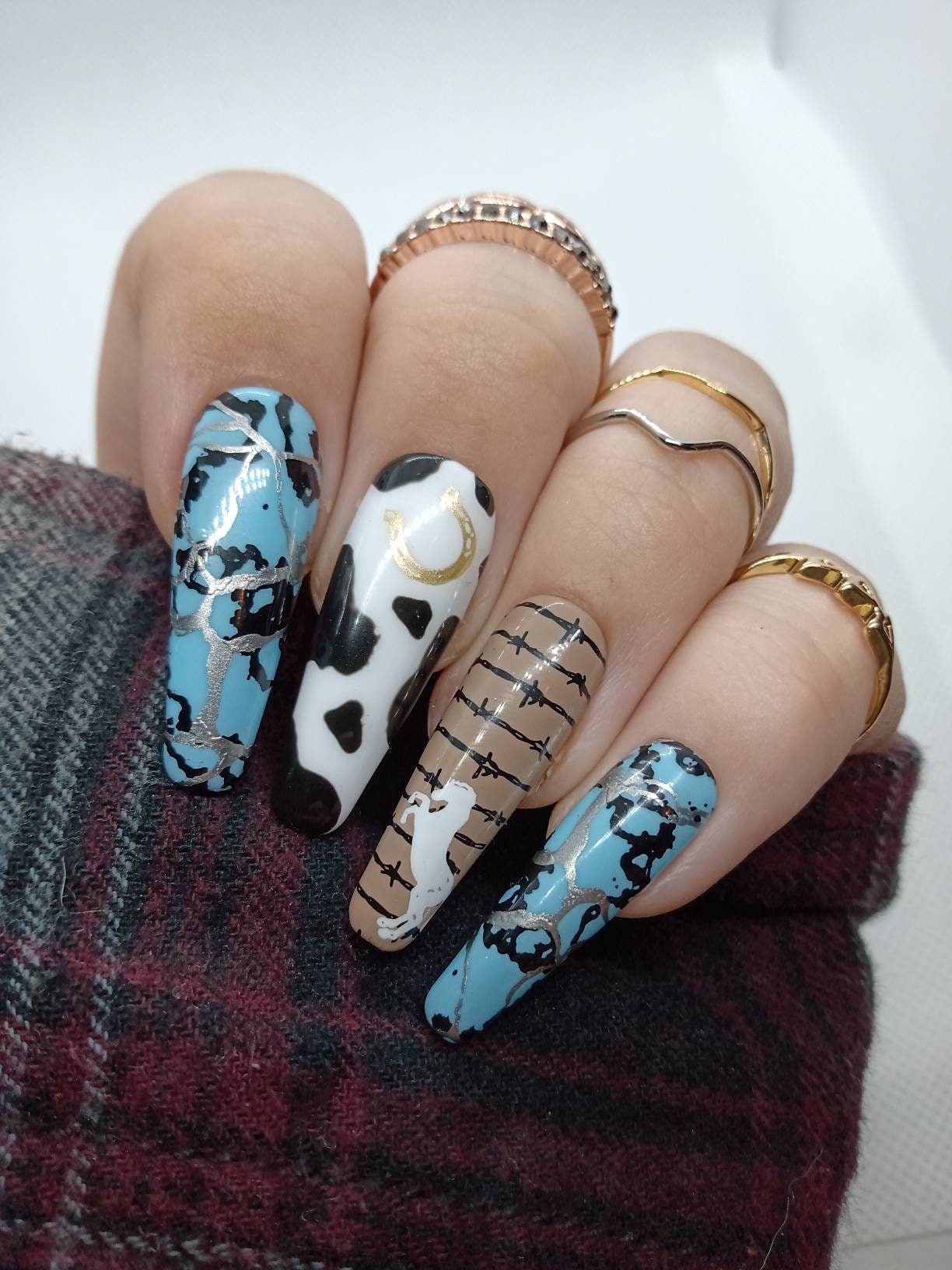 Cowboy Love Western Themed Press on Nails - Etsy