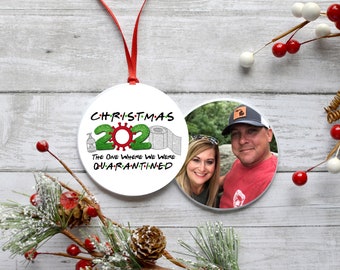 2020 christmas ornament, quarantine ornament, custom christmas ornament, 2020 holiday ornament, photo ornament, personalized ornament