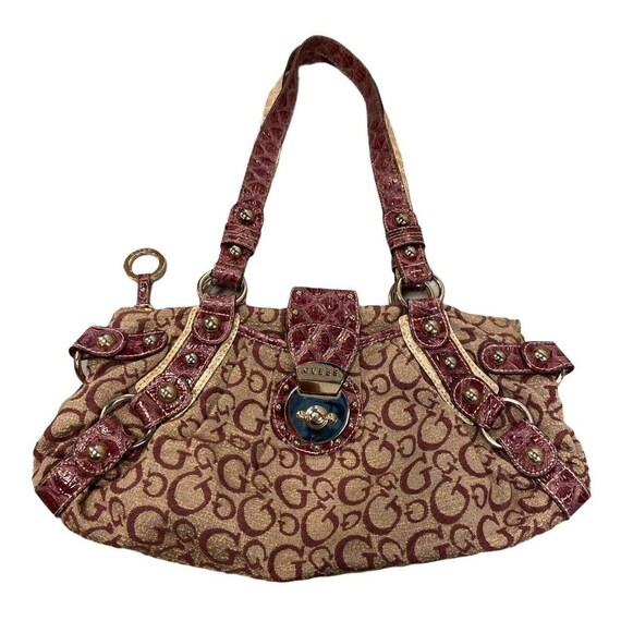 Vintage Guess Satchel Handbag - Etsy