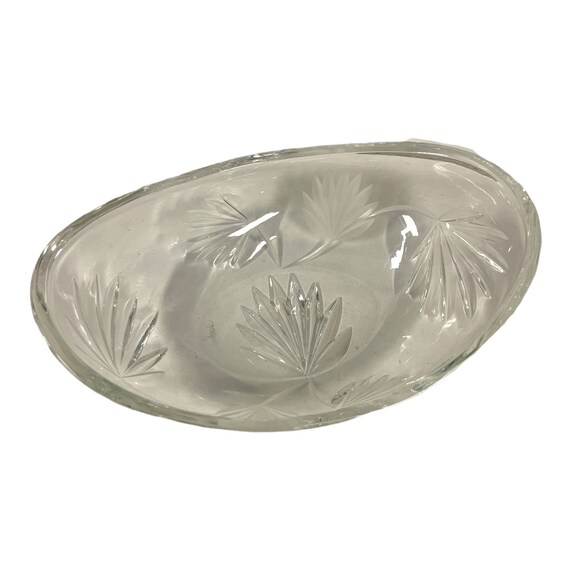 Vintage Goebel Crystal Glass Small Serving Bowl Clear Glass Etsy