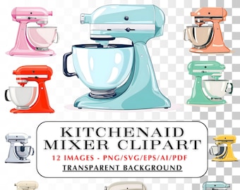 Kitchen Mixer SVG Clipart. 12 Images of Stand Mixer SVG  Clip Art Images. Baking Graphic,  Cooking Clip Art, Bakery Clipart - Cute diy Image
