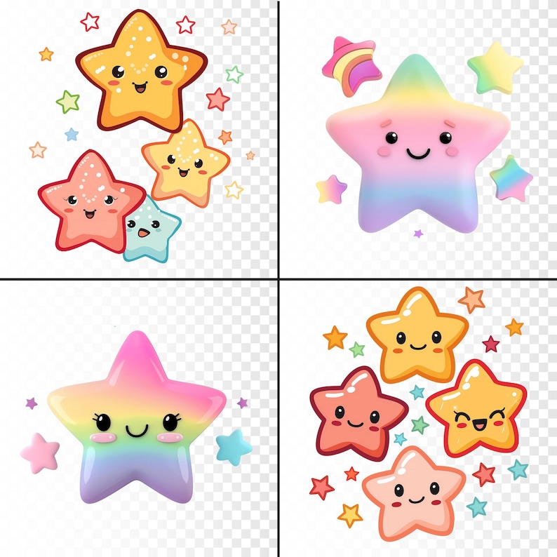 Star Clipart! 20 Cute Star Clipart Images! Adorable and Happy Stars ...