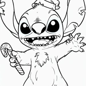 Stitch coloring page
