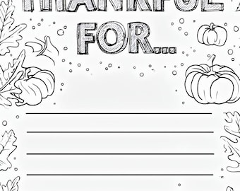 Thanksgiving Coloring Page