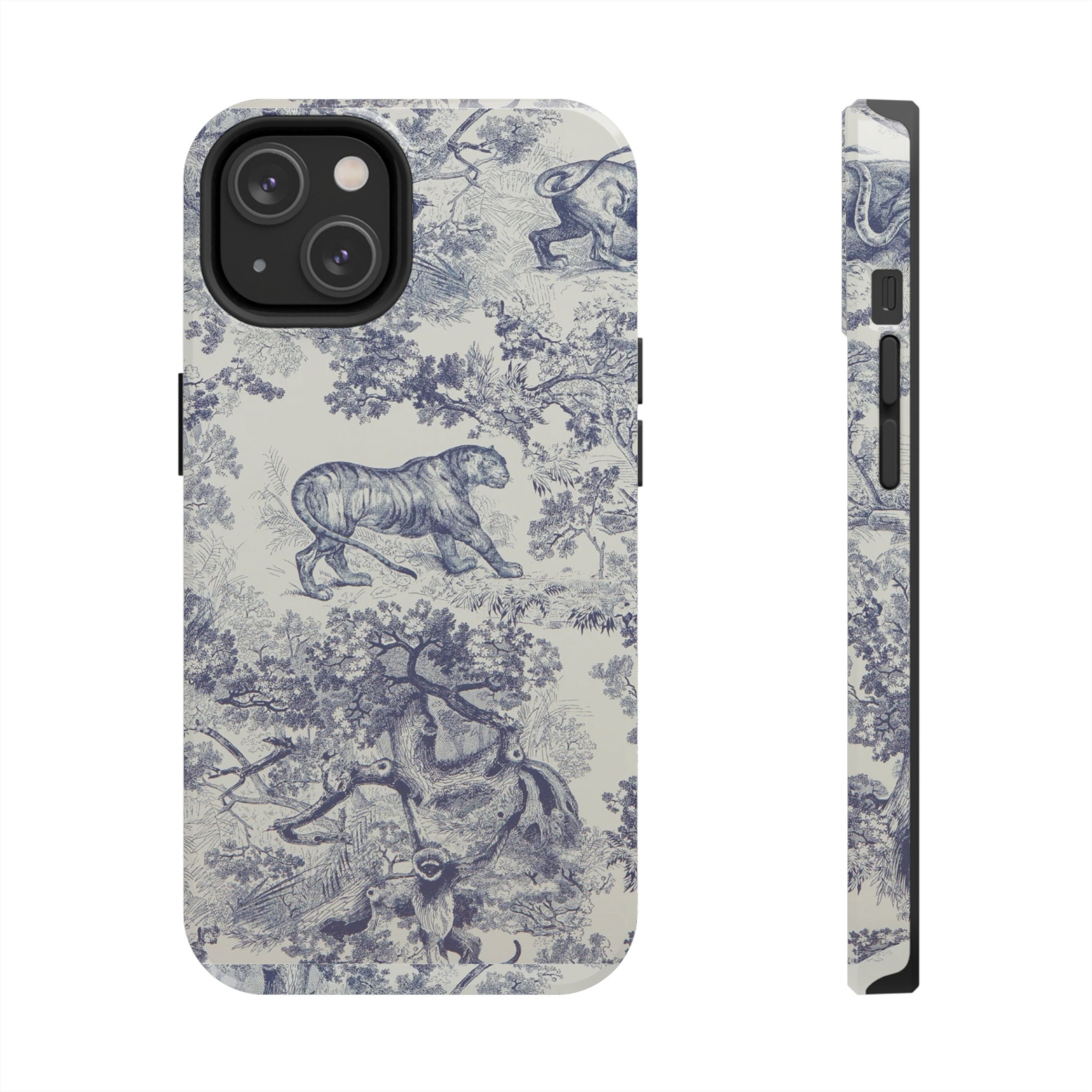 LOUIS VUITTON BLUE AND SILVER LOGO ART iPhone 3D Case