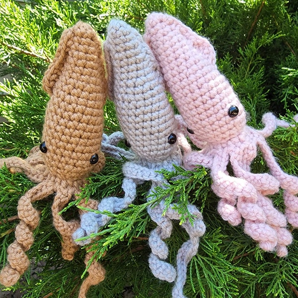 Crochet Squid (made to order)