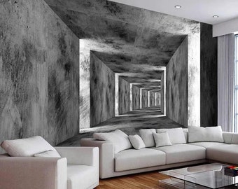 Illusion Wallpaper Etsy