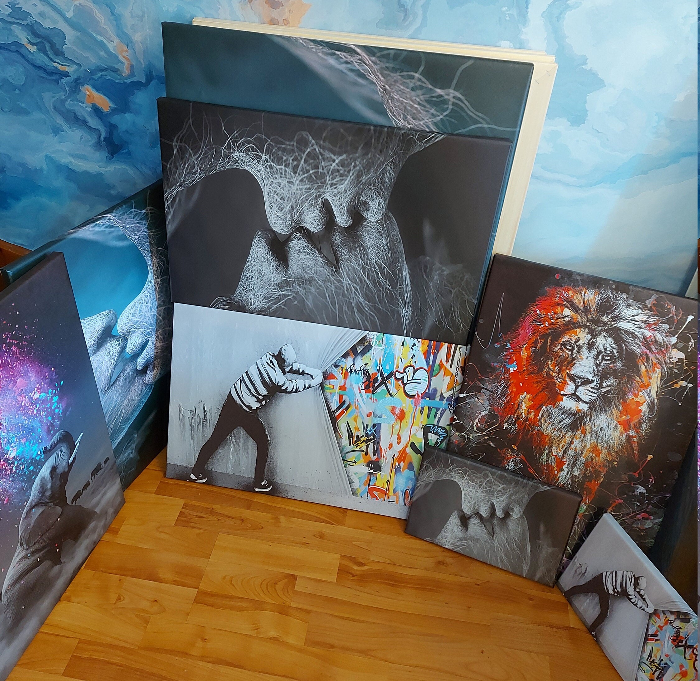 Canvas Cloud Framed Canvas Canvas Print Digital Art Work Etsy UK