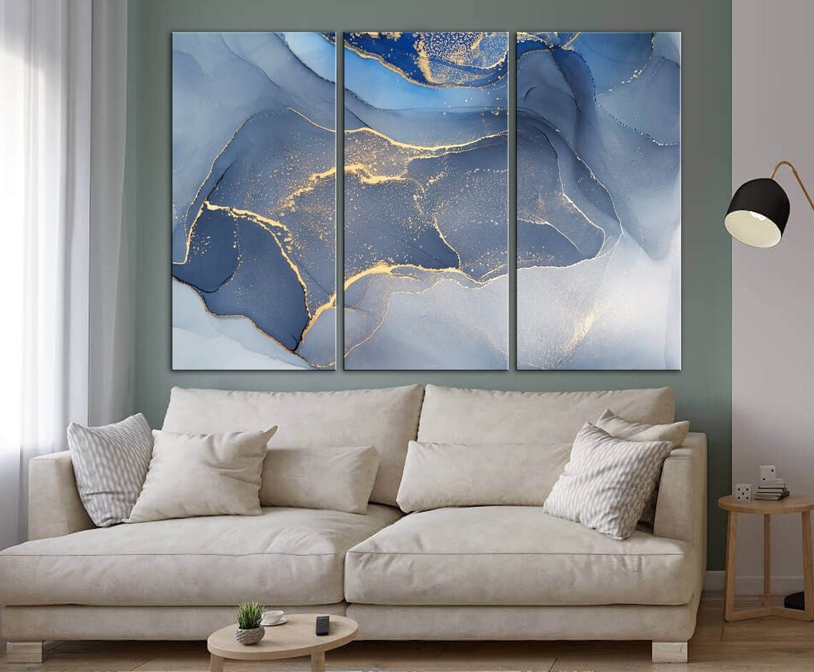 Marble Canvas Print Marble Wall Art Framed Canvas Abstract Etsy UK