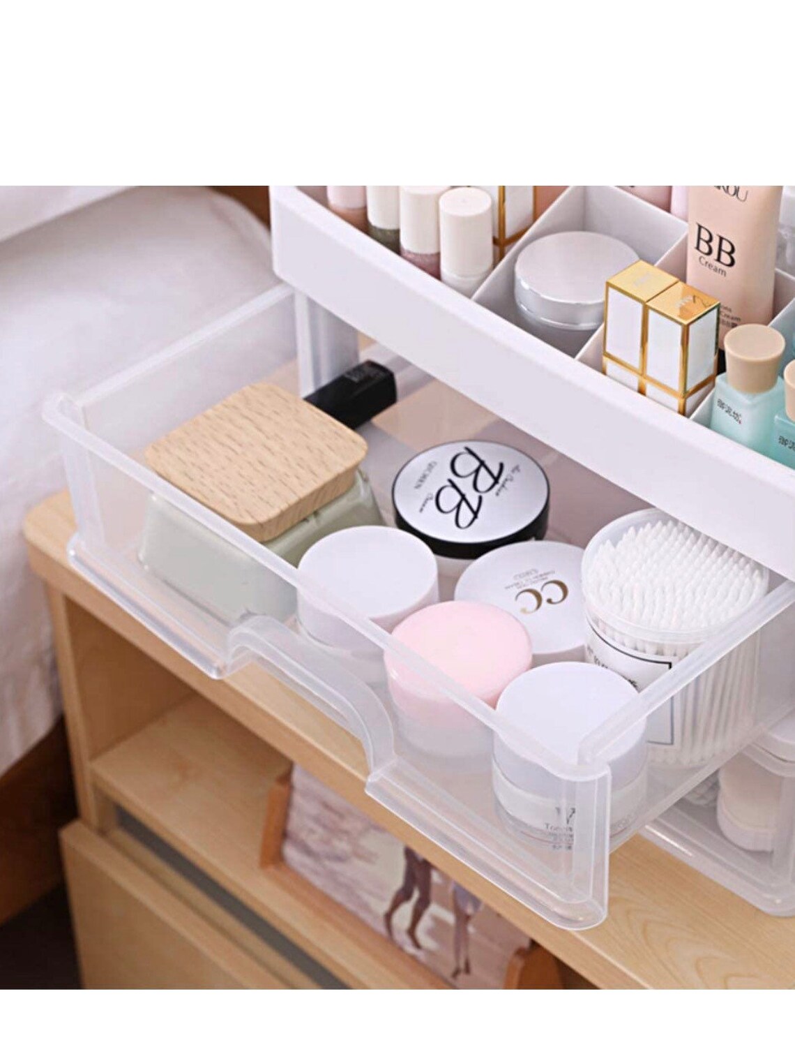 Makeup Organizer Vanity Countertop Storage for Cosmetics Etsy