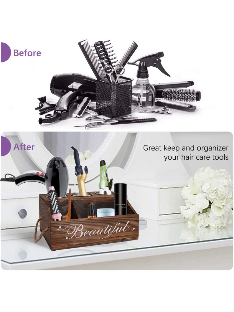 Wooden Hair Tool OrganizerHair Accessories OrganizerBlow Etsy