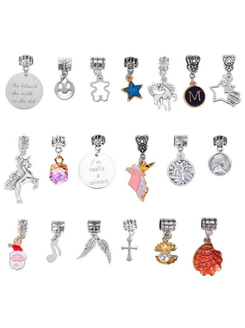 DIY Charm Bracelet Making Kit Jewelry Making Supplies Beads Etsy