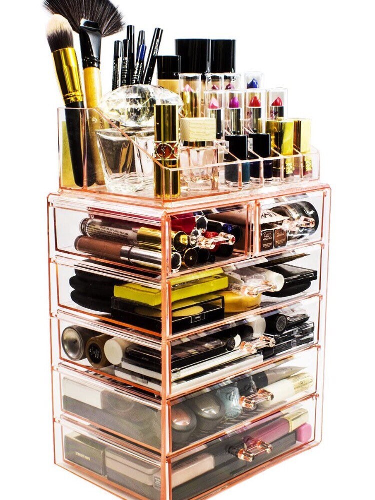 Cosmetic Makeup and Jewelry Storage Case Display Spacious Etsy