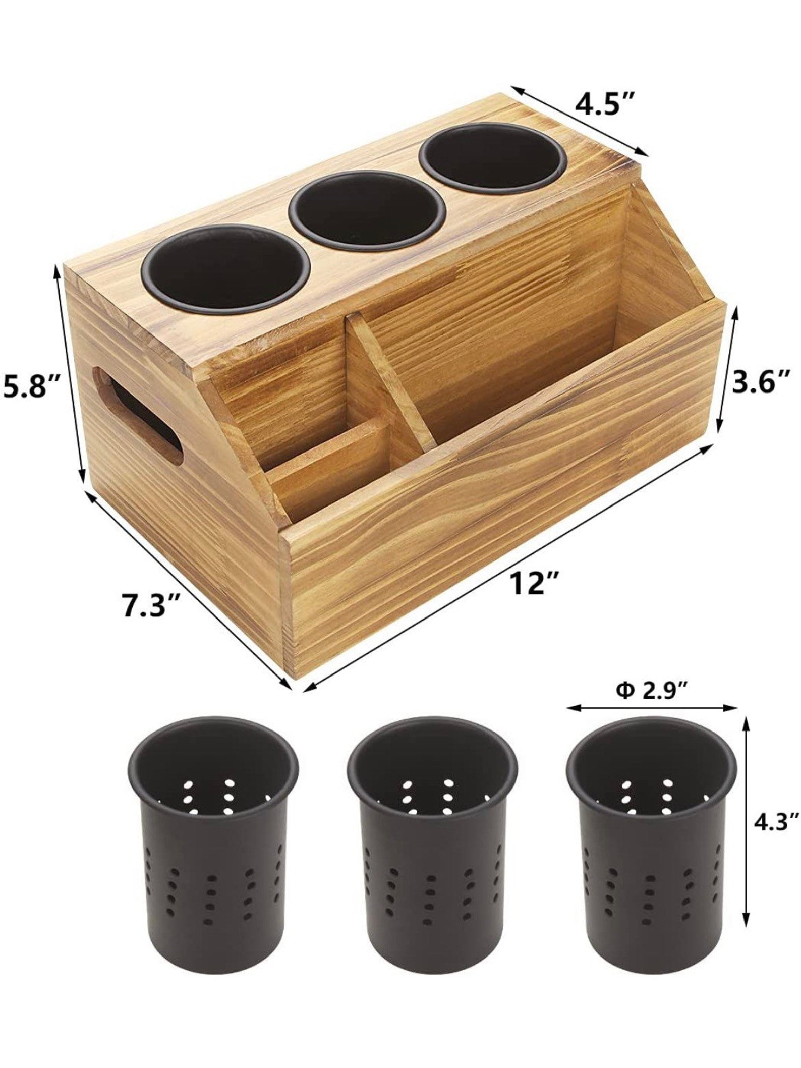 Wood Hair Dryer Holder Rustic Hair Tool Organizer and Etsy