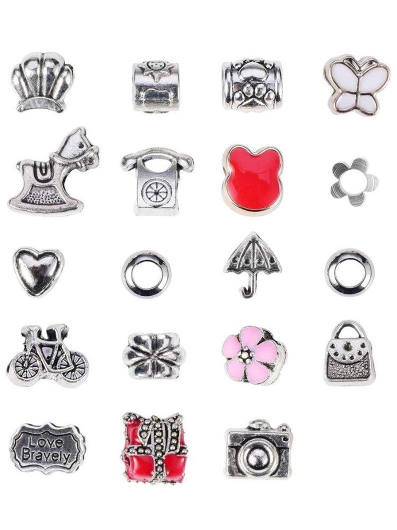 DIY Charm Bracelet Making Kit Jewelry Making Supplies Beads Etsy
