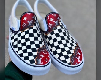 louis vuitton vans etsy