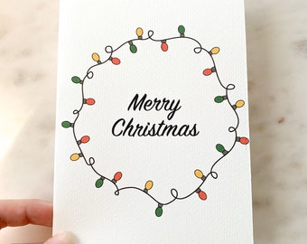 Christmas Greeting Cards | Christmas Lights | Merry Christmas | Holiday Cards | Blank Cards | Christmas Cards | Xmas Cards | Christmas Gift
