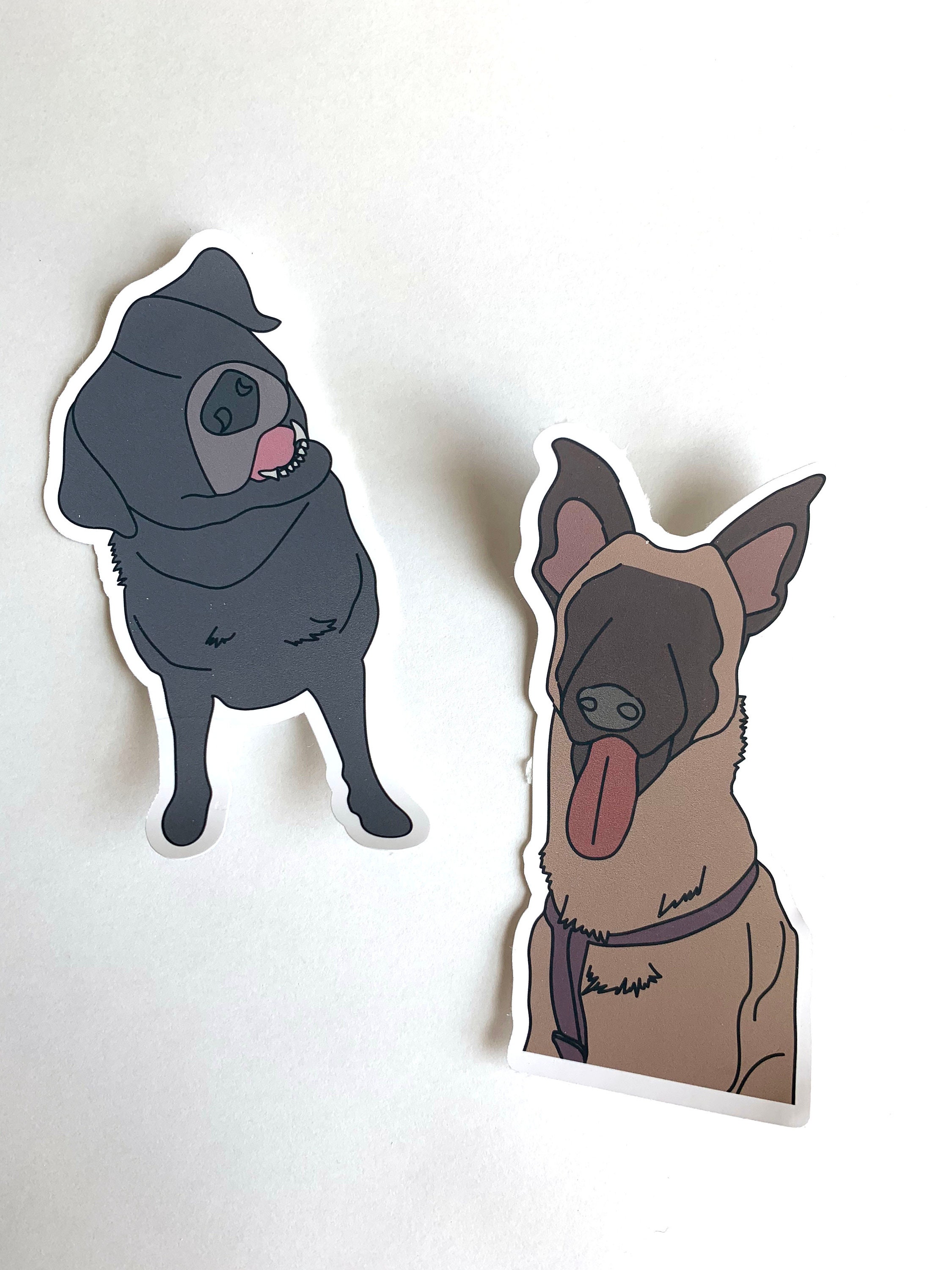 Custom Dog Stickers Personalized Gift Pet Stickers Etsy UK