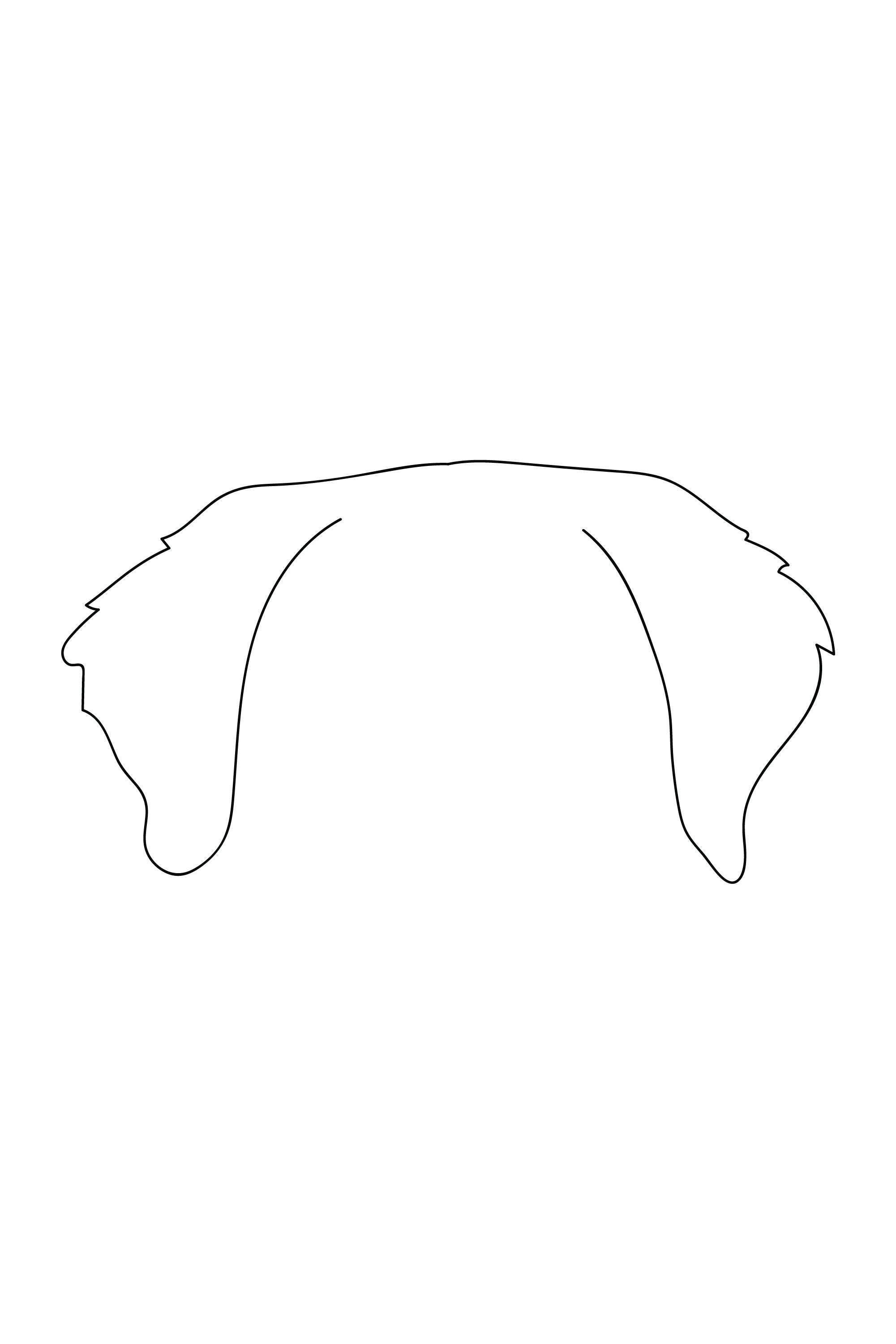 Dog Ear Outline Labrador Digital File Dog Ear Line Art - Etsy