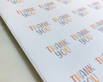 Thank You Stickers Sheet | Packaging Stickers | Thank You Stickers Small Business | Envelope Stickers | Thank You Cards | Happy Mail Sticker