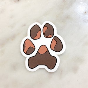 Paw Print Stickers | Dog Paw Stickers | Cat Paw Stickers | Animal Stickers | Paw Print Decals | Mutt Love | Mutt Stickers