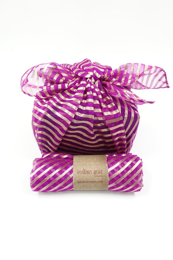 Pink Vintage Indian Silk Sari Fabric Reusable Gift Wrap Silk Etsy UK