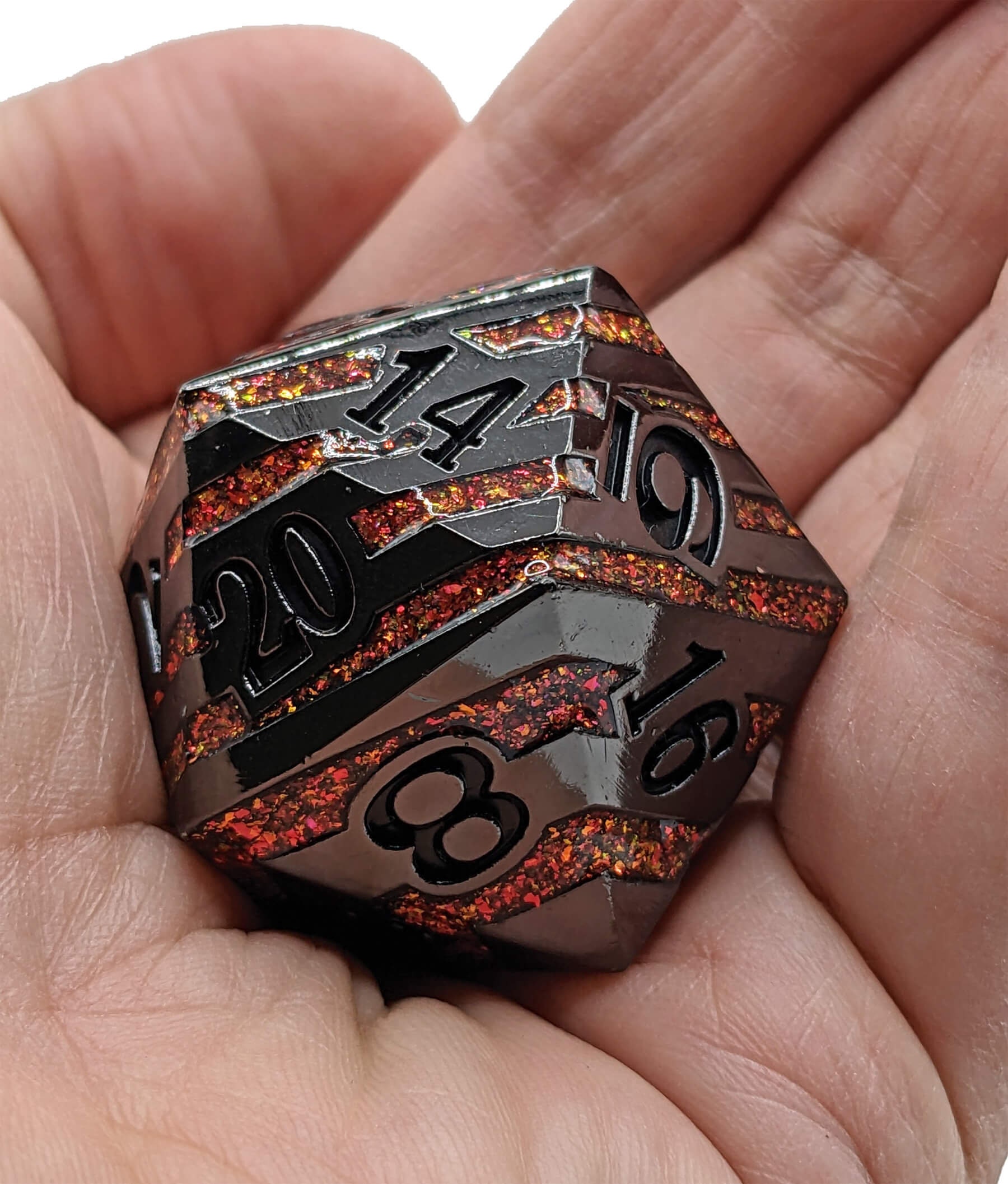 GIANT D20 Dungeons and Dragons Gamer Dice / Die Mold Silicone Rubber 