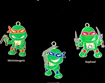 Teenage Mutant Ninja Turtles, Dangle Earrings for Pierced Ears