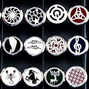 Stainless Steel Car Vent Essential Oil Diffuser with Felt Pad Insert/ Guys & Gals