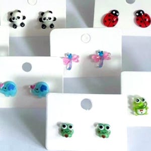 Animals Small Stud Earrings, Hypoallergenic Stainless Steel Posts/ 11 Styles ~ B3GOFree!