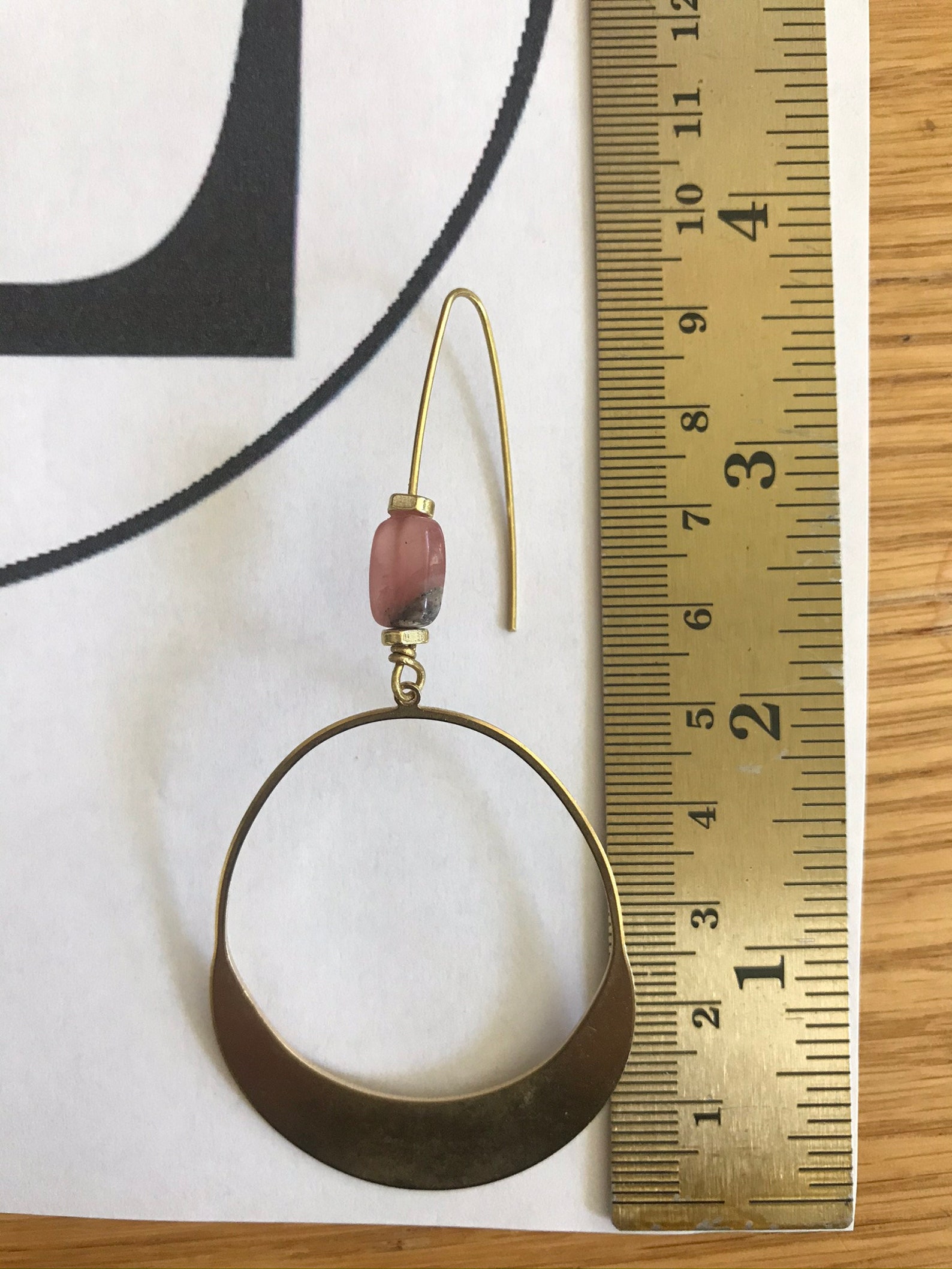 Large brass hoop Clearance