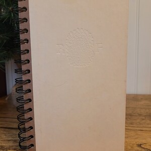 Upcycled book journal, repurposed book journal sketchbook, handmade notebook, Robert Frost altered book, gift under 20