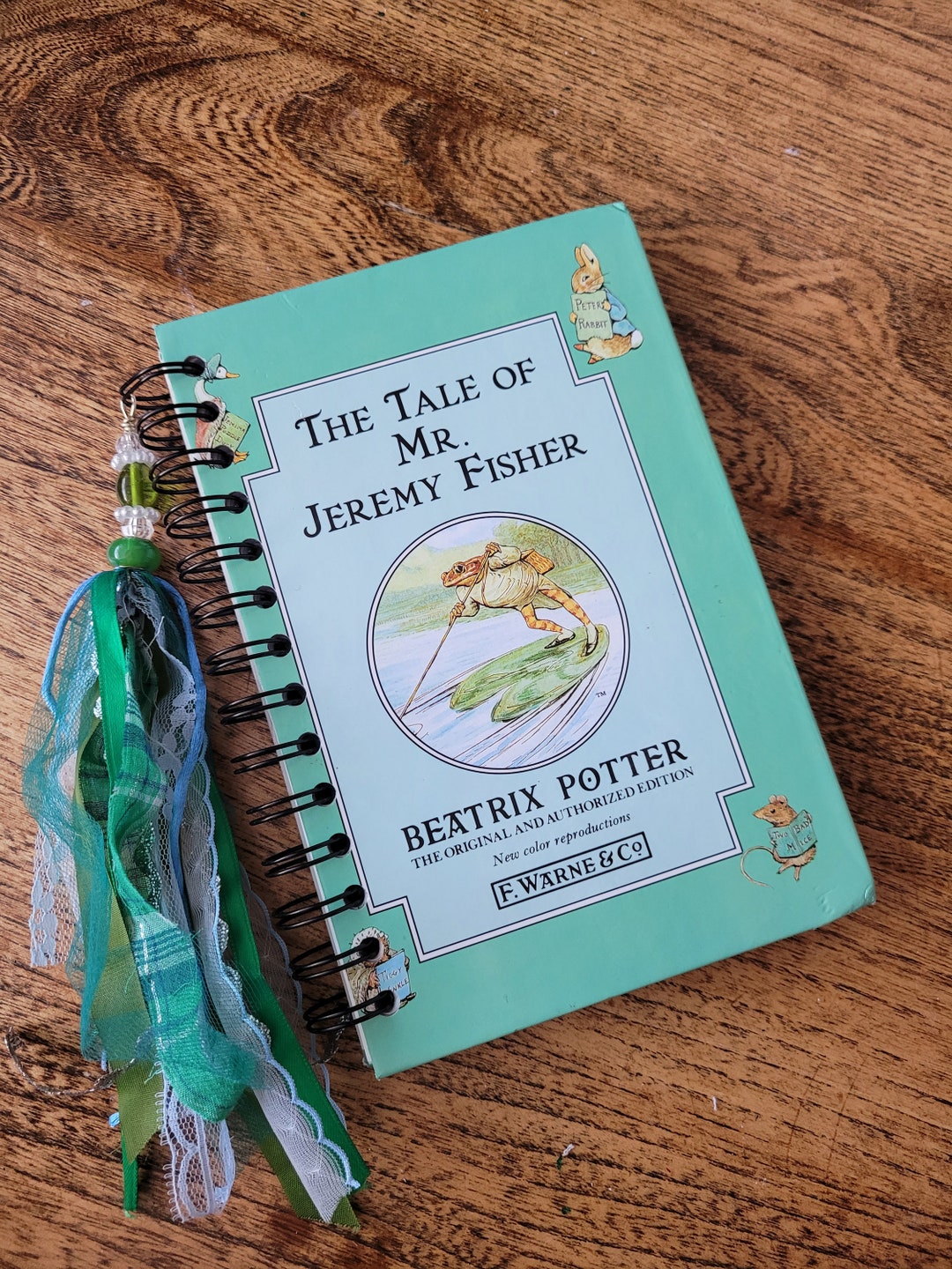 Upcycled Book Journal With TASSEL, Repurposed Book Journal Sketchbook ...