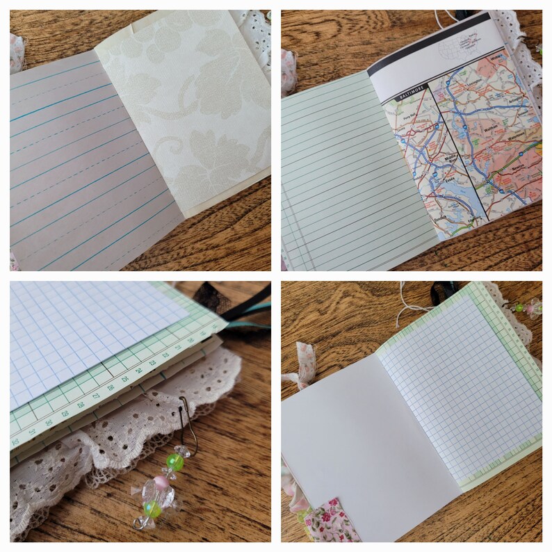 Mini Junk Journal Handmade Gratitude Journal Mindfulness Journal