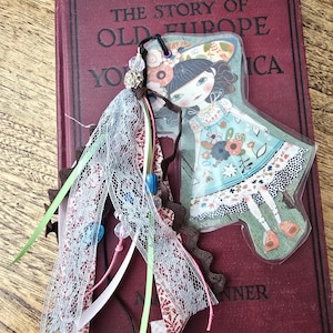 Beaded Journal Tassel: Junk Journal Dangle Charm