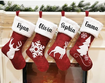 Custom Personalized Christmas Stockings, Customized Stocking for Family, Matching Stockings for Christmas,Custom Stockings,Family Stockings