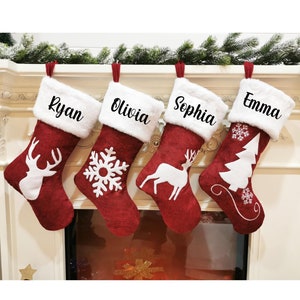 Custom Personalized Christmas Stockings, Customized Stocking for Family, Matching Stockings for Christmas,Custom Stockings,Family Stockings