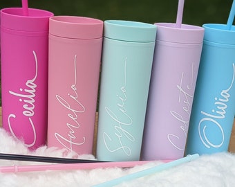 Gepersonaliseerde bruidsmeisje tumbler, bruidsmeisje gift, aangepaste gepersonaliseerde tumbler, vrijgezellenfeest cadeau, bruidsmeisje voorstel matching geschenken