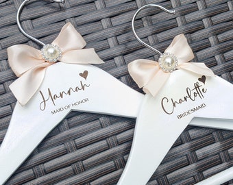 Personalized Bridesmaid Hangers Personalized Bride Hanger Wedding Hangers Bridal Hanger Customized Wedding Hanger Bridal Hanger Engraved