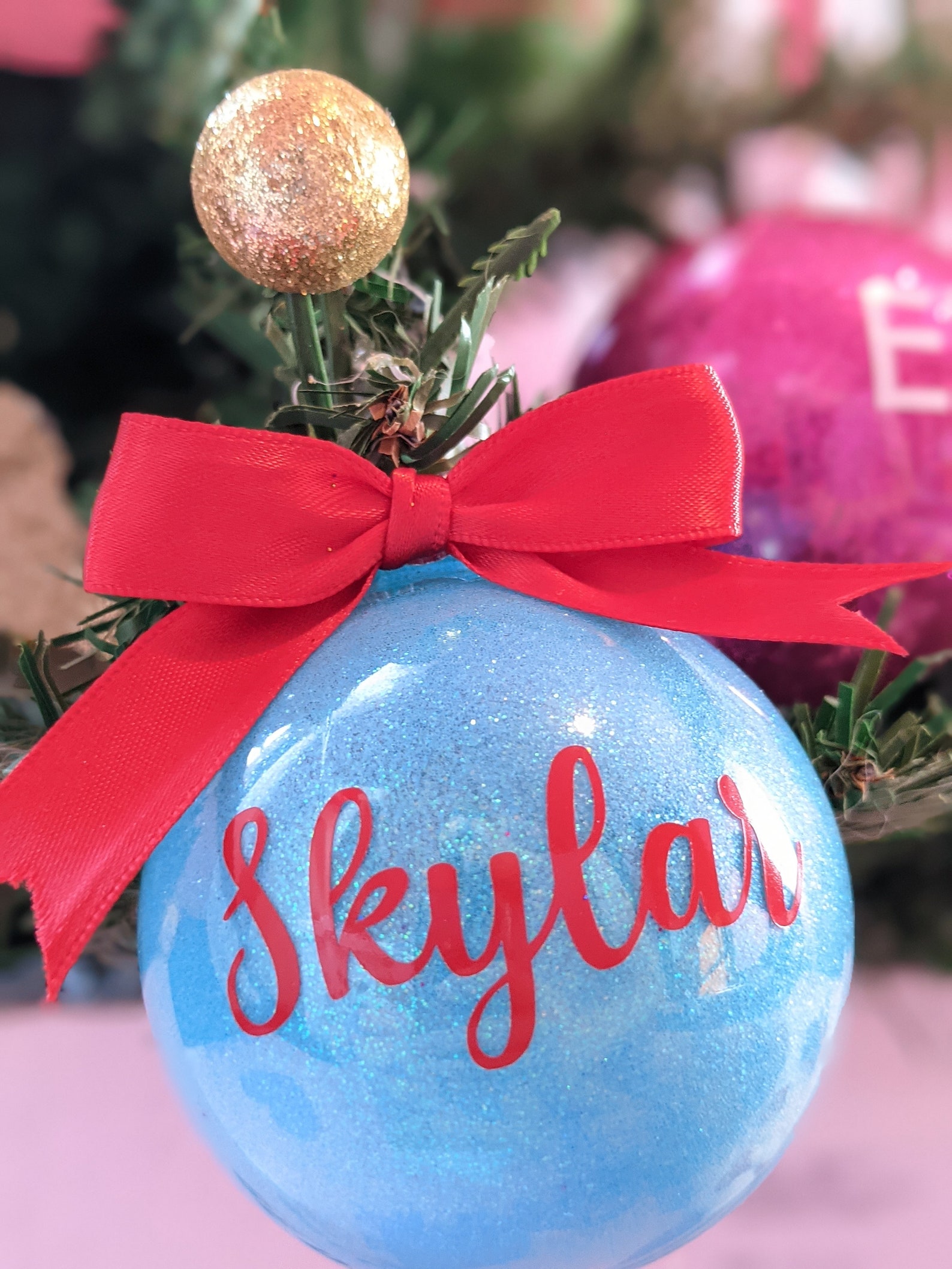 Personalized Christmas Ball Ornaments 