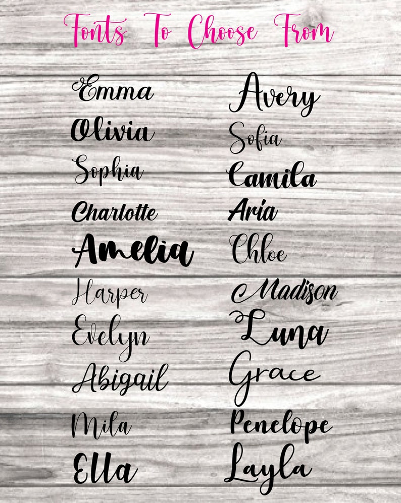 Personalised Iron on Name Decals Name or Custom Text Custom Etsy UK