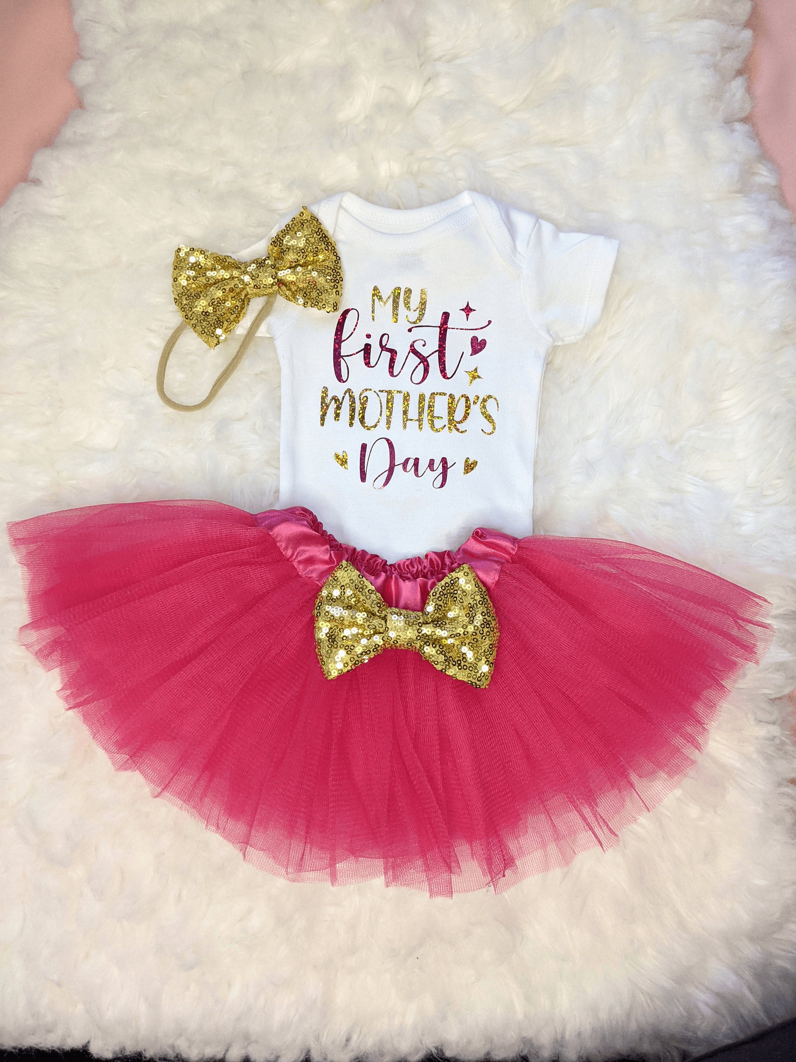 my first mother's day matching outfits