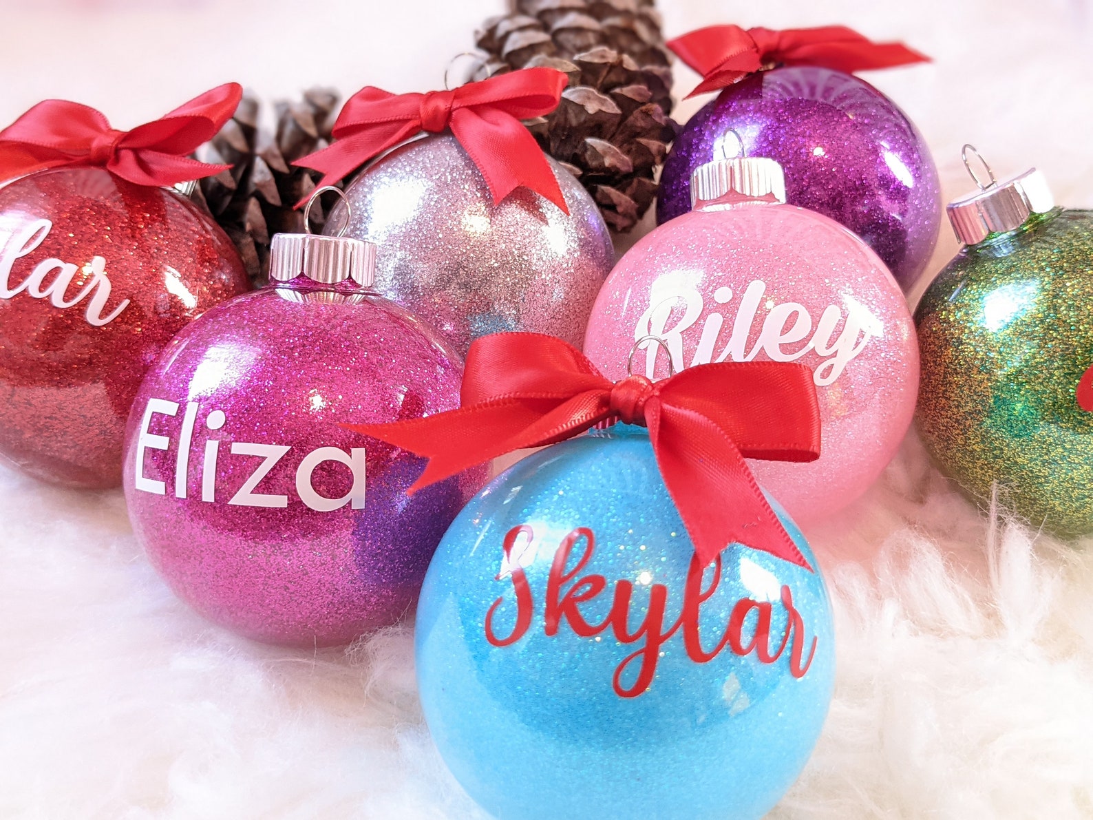 Personalized Christmas Ball Ornaments 