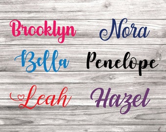 Personalised Iron On Name Decals, Name or Custom Text, Custom heat transfer iron on, Personalized Apparel Sticker, easy DIY applying
