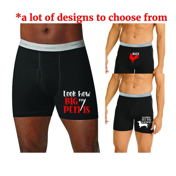 Valentines Day Gift for Him, Valentines Day Boxers, Naughty Boxers,  Hilarious Gift for Boyfriend,man,husband or Fiance, Funny Naughty Boxers 