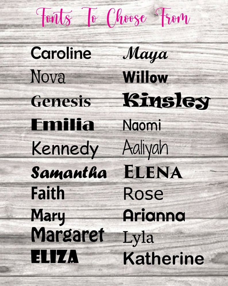 Personalised Iron on Name Decals Name or Custom Text Custom Etsy UK