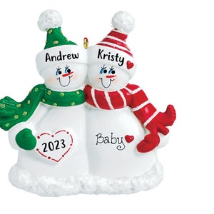 Expecting Parents Christmas ornament, Babys 1st pandemic, New Parents ornament Personalized Customized with the names