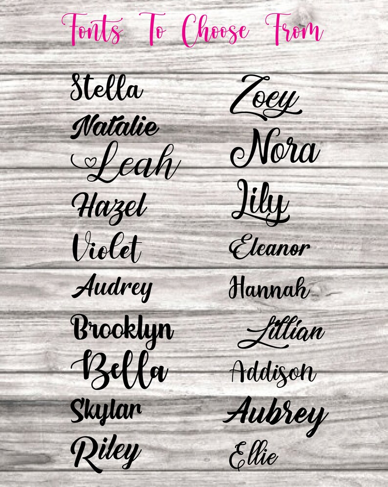 Personalised Iron on Name Decals Name or Custom Text Custom Etsy UK