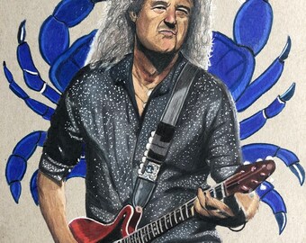 Brian May birthday drawing