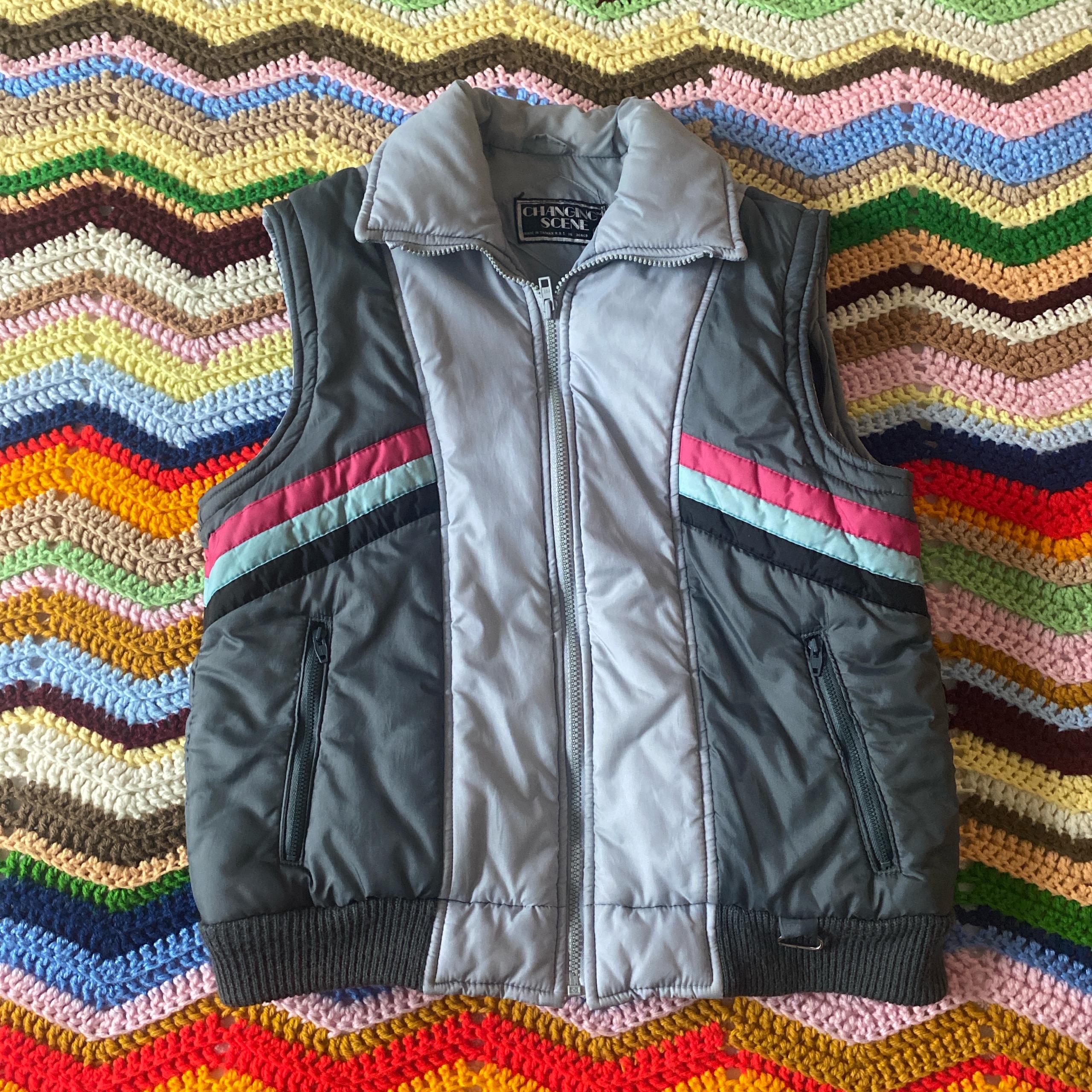 80s Puffer Vest - Etsy